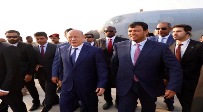 رشاد وعبدالله العليمي يعودان إلى عدن