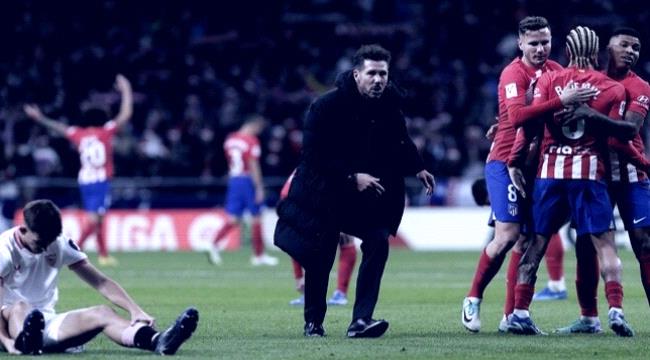 أتلتيكو مدريد يفوز على إشبيلية ويتساوى مع برشلونة في "لا ليغا"