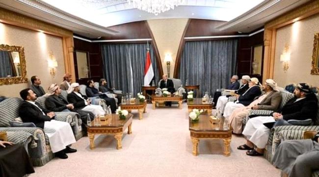 العليمي يستقبل أسرة الفقيد  صادق الأحمر