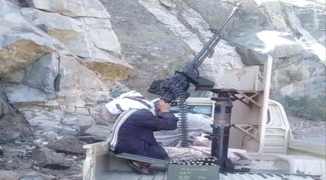 جبهة ثره تتعرض لقصف حوثي 