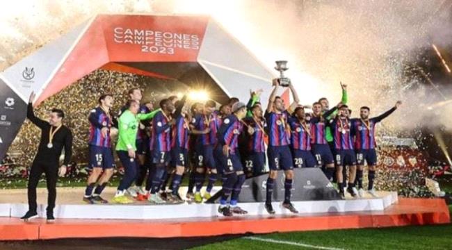 كم ربح برشلونة بعد فوزه بكأس السوبر الإسباني؟