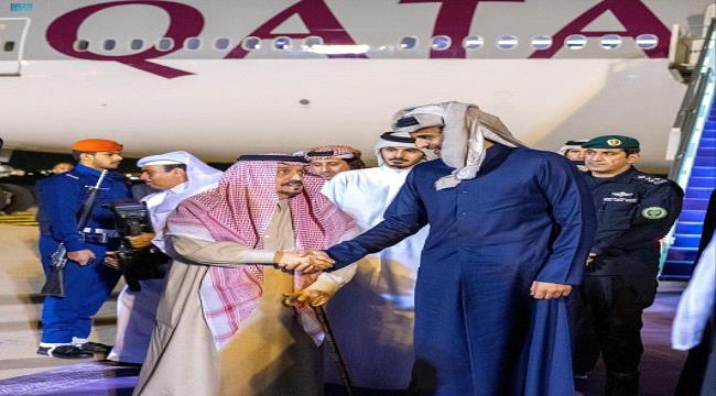أمير قطر يصل إلى الرياض