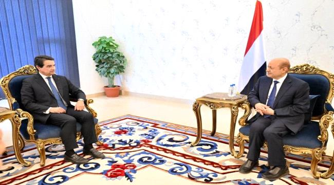 العليمي يتسلم اوراق اعتماد السفير البرتغالي الجديد