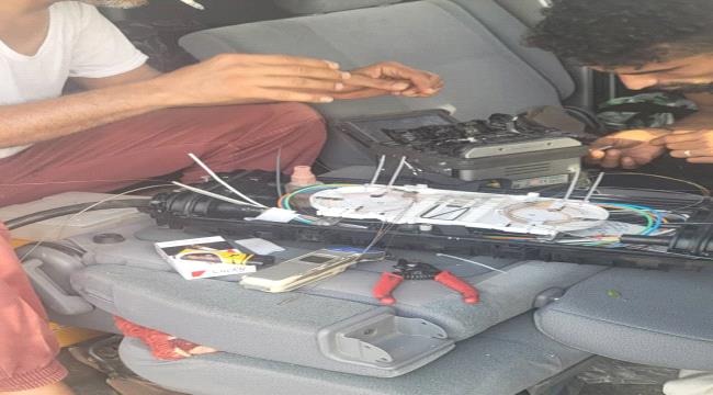 عمل تخريبي أدى إلى انقطاع الاتصالات في محافظة أبين 