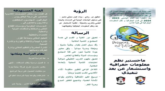كلية الآداب عدن تدشن عملية القبول والتسجيل في برنامج الماجستير التنفيذي