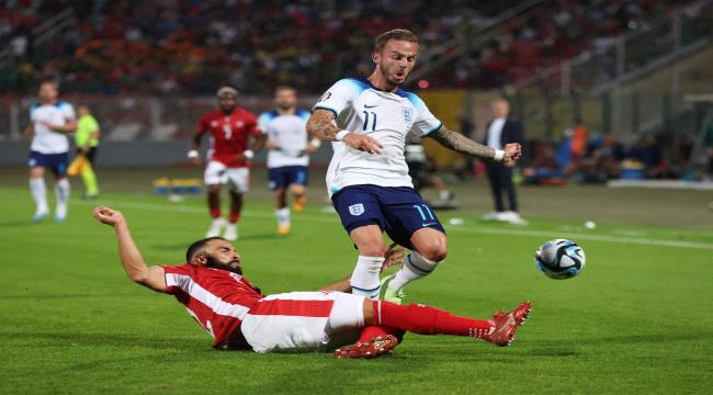 إنجلترا تمطر شباك مالطا برباعية في التصفيات المؤهلة ليورو 2024