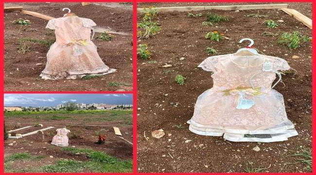 مؤلم.. فستان "حنين" على قبرها 