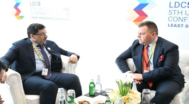بن مبارك يبحث مع نائب وزير الخارجية الليتواني تنسيق مواقف البلدين في المحافل الدولية
