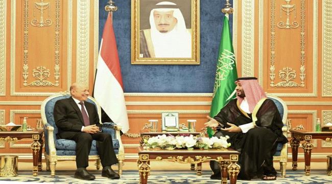 محمد بن سلمان يلتقي بممثلي السعودية في الرئاسة اليمنية