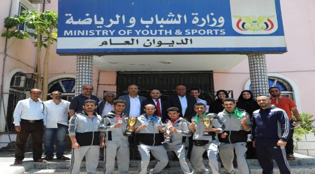 نائب وزير الشباب والرياضة يكرّم منتخب الكونغ فو الفائز بالمركز الثالث عربيًا