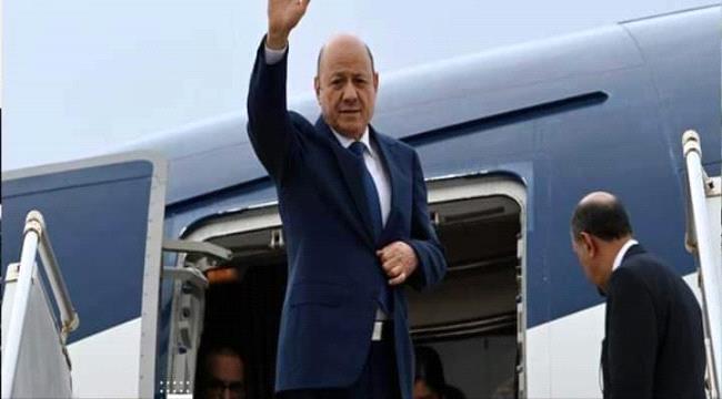 الرئيس العليمي يغادر الى مدينة جدة للمشاركة في القمة العربية 