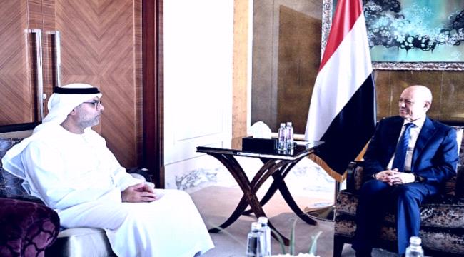 العليمي والمقالح يلتقيان في الرياض بسفيري الإمارات ومصر لدى اليمن