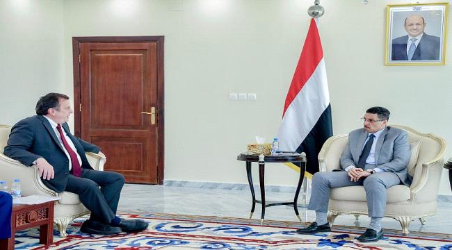 بن مبارك يستقبل المنسق المقيم للشؤون الانسانية بمناسبة انتهاء فترة عمله