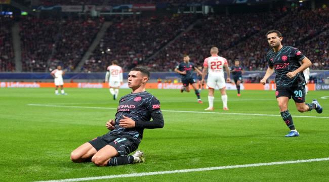 مانشستر سيتي يعبر عقبة لايبزيج في دوري أبطال أوروبا