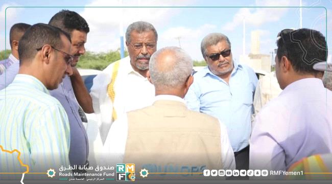 ال UNOPS وفريق وحدة المشاريع بصندوق الطرق يزوران المشاريع الممولة من البنك الدولي في أبين