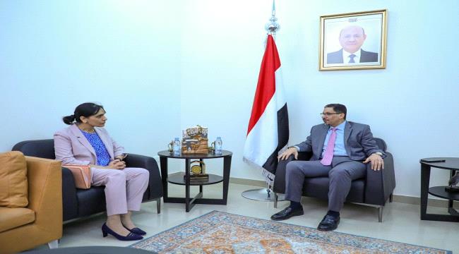 بن مبارك يلتقي السفيرة البريطانية