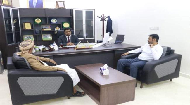 رئيس جامعة المهرة يستقبل وكيل محافظة المهرة مشرف قطاع التعليم