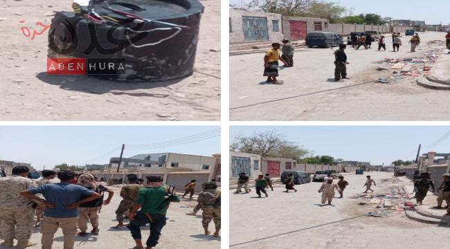 بالصور.. أمن لحج يفكك عبوة ناسفة وسط حي شعبي  