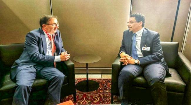 بن مبارك يبحث مع المبعوث السويسري مستجدات الاوضاع في اليمن