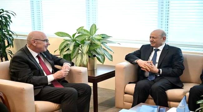 الرئيس العليمي يبحث دعما دوليا لمكافحة الارهاب