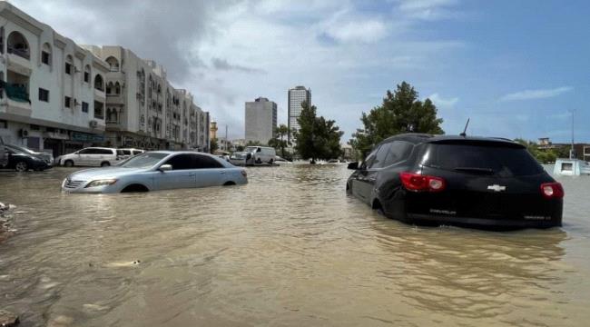 سيول جارفة تضرب الامارات والداخلية تحذر المواطنين
