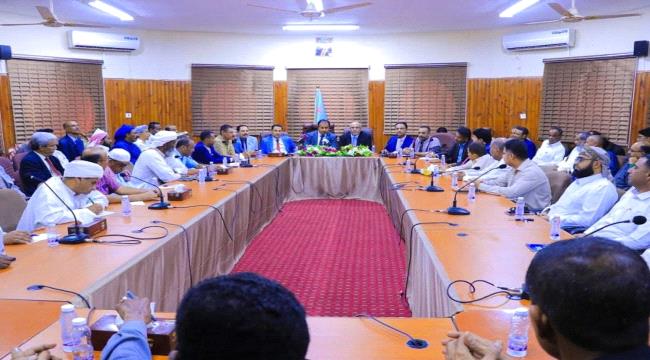 اجتماع موسع للمكتب التنفيذي في وادي حضرموت والمجلس الانتقالي