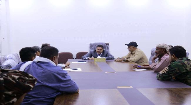 مناقشة تعزيز العمل الأمني في العاصمة عدن