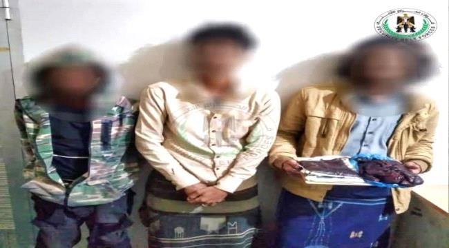 ضبط ثلاثة أشخاص بحوزتهم كمية كبيرة من الحشيش المخدر