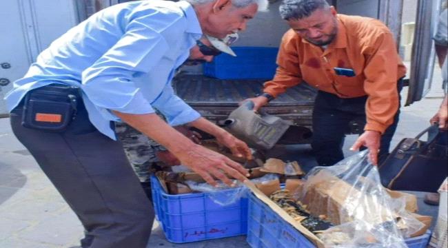 إتلاف كميات كبيرة من سمك الجمبري في صيرة