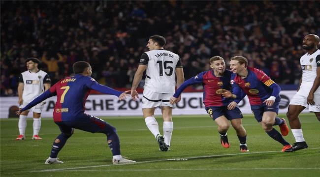 برشلونة يعود لطريق الإنتصارات في الليجا الإسبانية بإفتراس فالنسيا