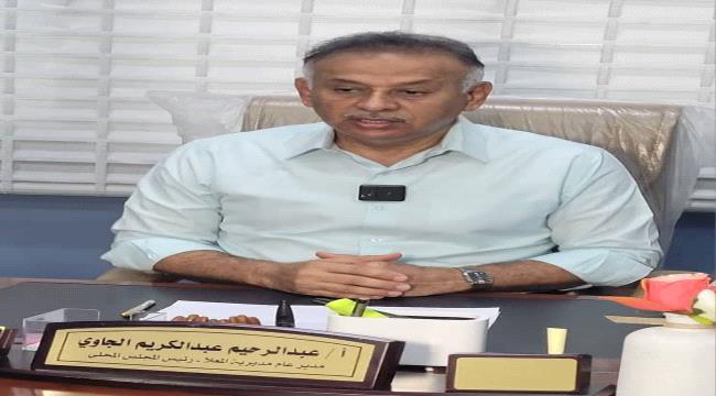 الجاوي: سنقوم بالنزول الي جميع الاحياء الذي تعاني من مشكلة المياه