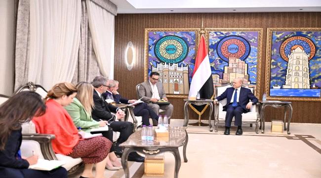 الرئيس العليمي يستقبل نائب الأمين العام للاتحاد الأوروبي