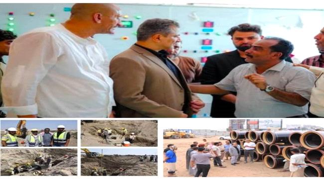 مشاريع استراتيجية في قطاع الصرف الصحي يقودها المحافظ أحمد لملس