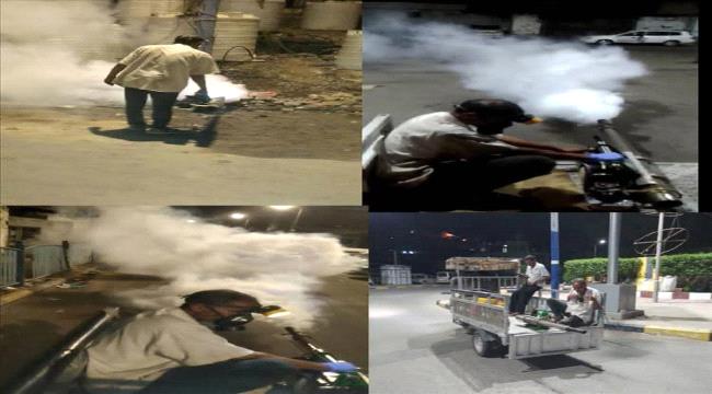 تواصل حملة الرش الضبابي في التواهي للقضاء على الحشرات الناقلة للأمراض