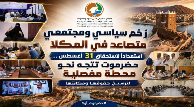 حضرموت تتجه نحو محطة مفصلية لترسيخ حقوقها ومكانتها