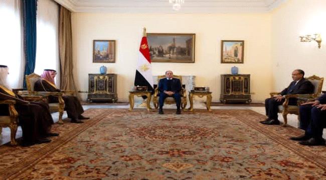 الرئيس المصري يستقبل وزير الخارجية السعودي