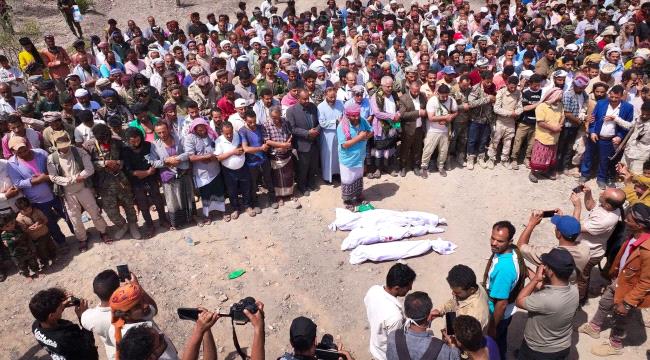 قيادة الضالع تشيع شهداء فاجعة الريبي حجر